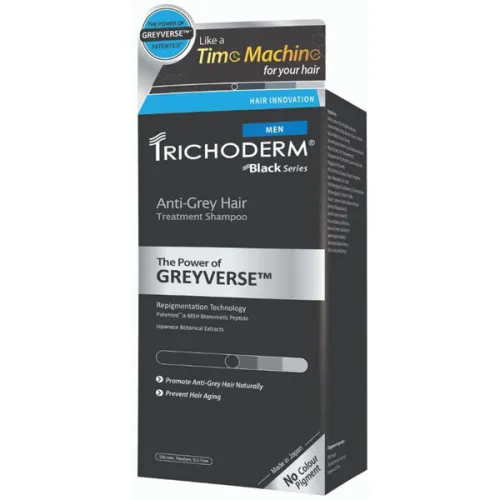 Мужской шампунь против образования седых волос Trichoderm Anti-Grey Hair Treatment Shampoo for Men, 200 мл. примятая уп.