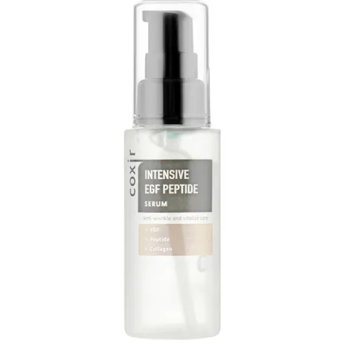 Интенсивная антивозрастная сыворотка для лица Coxir Intensive EGF Peptide Serum с пептидами, 50 мл.