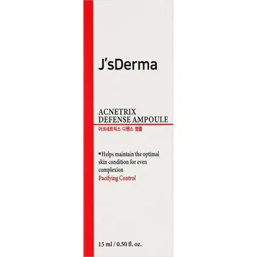 Интенсивная ампульная сыворотка для проблемной кожи лица JsDerma Acnetrix Defense Ampoule, 15 мл. - вид 2