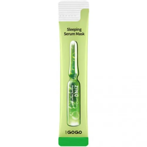 Нічна ампульна маска для обличчя Just Go Go Zinc Sleeping Serum Mask з цинком, 4 мл.
