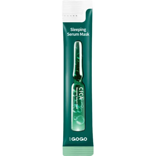 Нічна ампульна маска для обличчя Just Go Go Cica Sleeping Serum Mask з екстрактом центелли, 4 мл.