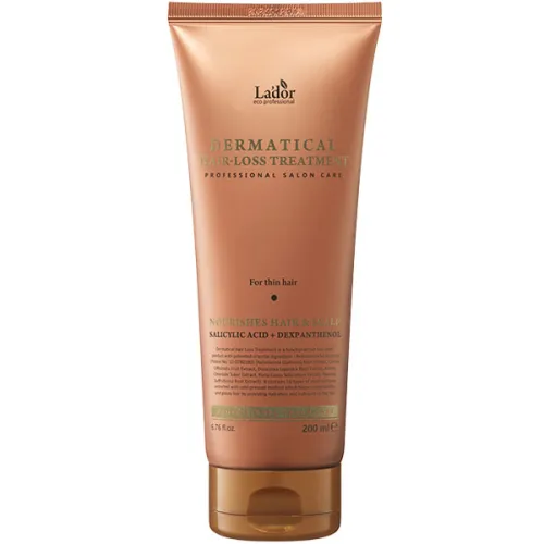 Маска против выпадения тонких волос La’dor Dermatical Hair-Loss Treatment For Thin Hair, 200 мл.