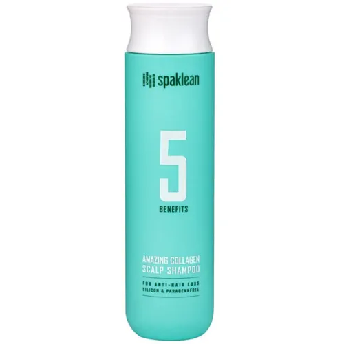 Шампунь для глибокого очищення волосся та шкіри голови Spaklean Amazing Collagen Scalp Shampoo з колагеном, 300 мл.