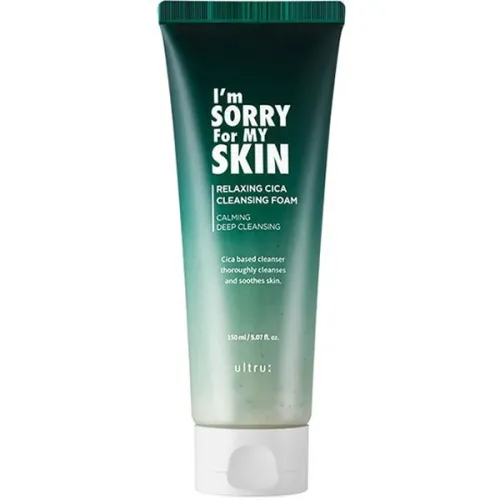 Успокаивающая пенка для умывания I’m Sorry For My Skin Relaxing Cica Cleansing Foam с экстрактом центеллы, 150 мл.