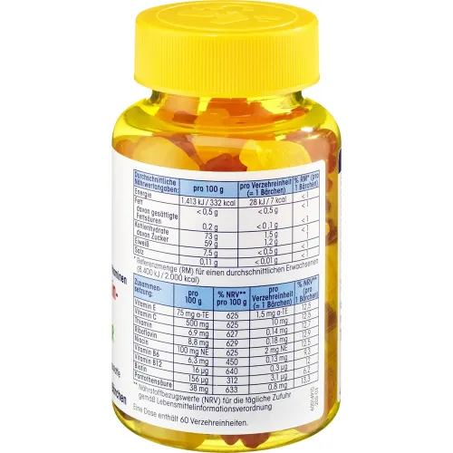 Мультивитамины-мишки для детей Mivolis Multivitamin Bears Fruit Gums For Kids - вид 2