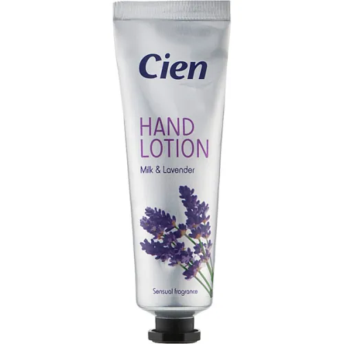 Ароматичний крем для рук «молоко та лаванда» Cien Hand Cream Milk & Lavender, 30 мл.