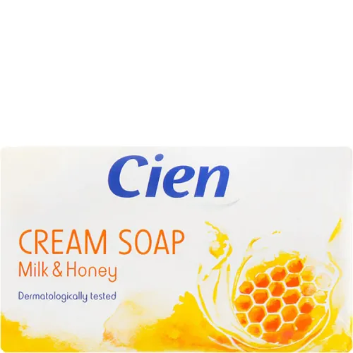 Мыло для рук «молоко и мед» Cien Cream Soap Milk & Honey, 150 г.