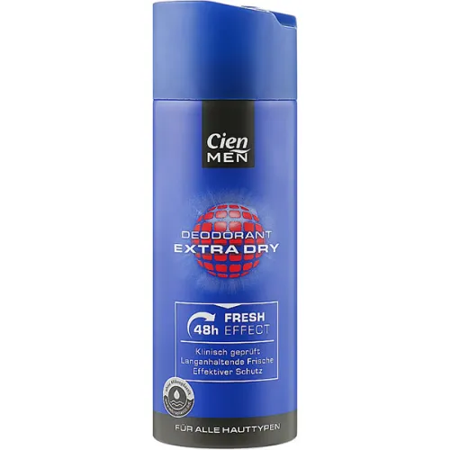 Антиперспірант для чоловіків «свіжість» Cien Men Deodorant Extra Dry, 200 мл.