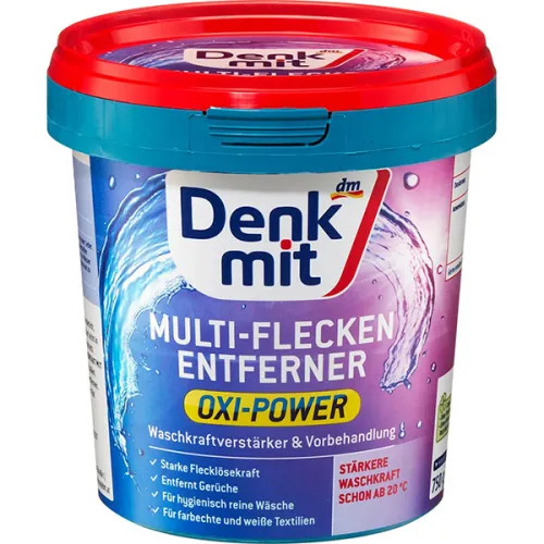 Мульти-пятновыводитель для цветных вещей Denkmit Multi Stain Remover Color Oxi Power, 750 г.