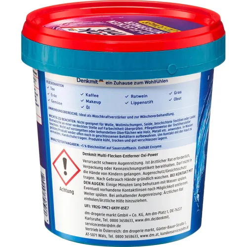 Мульти-пятновыводитель для цветных вещей Denkmit Multi Stain Remover Color Oxi Power, 750 г. - вид 2