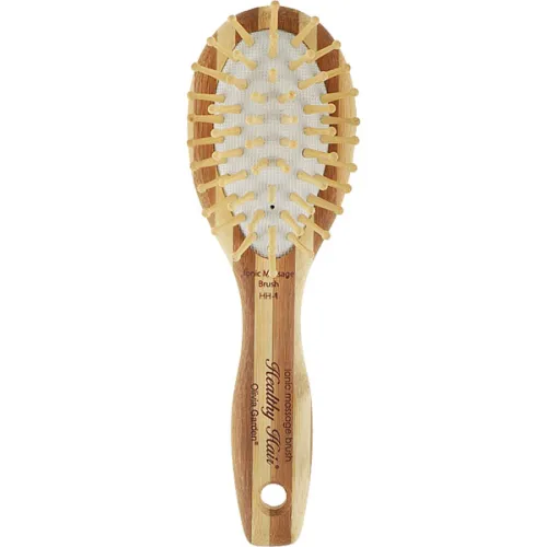 Щітка для волосся масажна бамбукова Olivia Garden Healthy Hair Oval Small Massage Brush Bamboo Brush