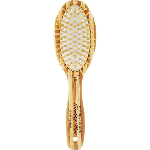 Щітка для волосся масажна бамбукова Olivia Garden Healthy Hair Oval Large Massage Brush Bamboo Brush