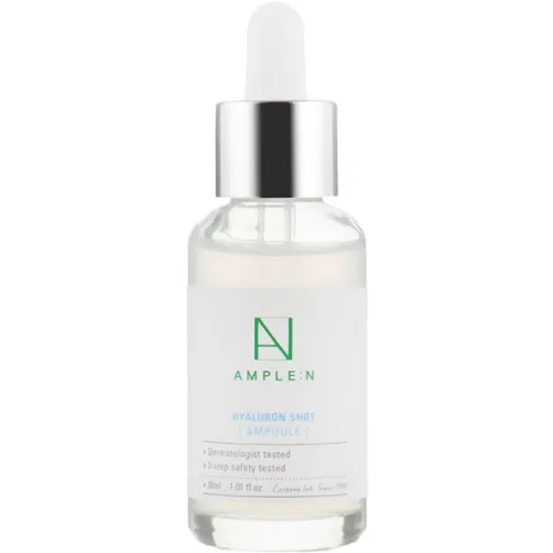Антивозрастная ампульная сыворотка для лица Ample:N Hyaluron Shot Ampoule с гиалуроновой кислотой, 30 мл.