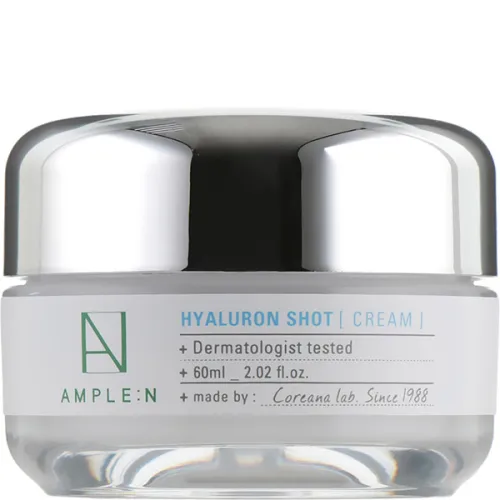 Крем для обличчя Ample:N Hyaluron Shot Cream з гіалуроновою кислотою, 60 мл.