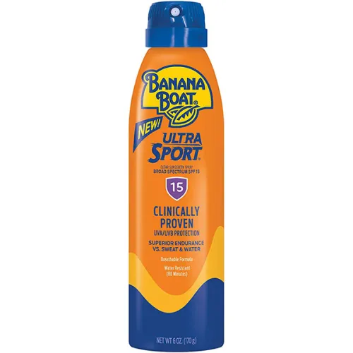 Солнцезащитный спрей для лица и тела Banana Boat Ultra Sports Clear Sunscreen Spray SPF15, 170 г.