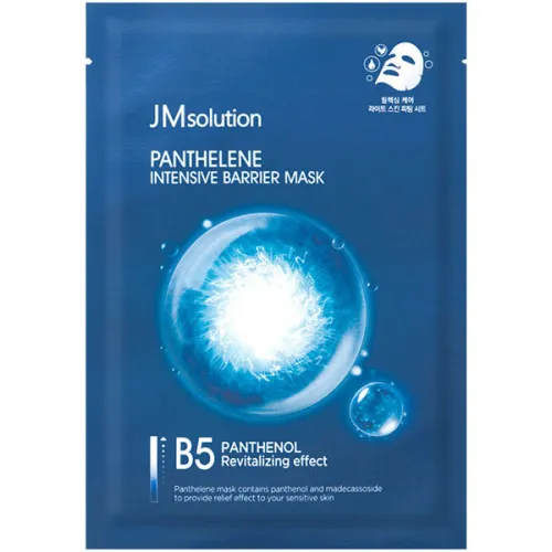 Тканинна маска для обличчя JMsolution Panthelene Intensive Barrier Mask з екстрактом центели та пантенолом, 30 мл.