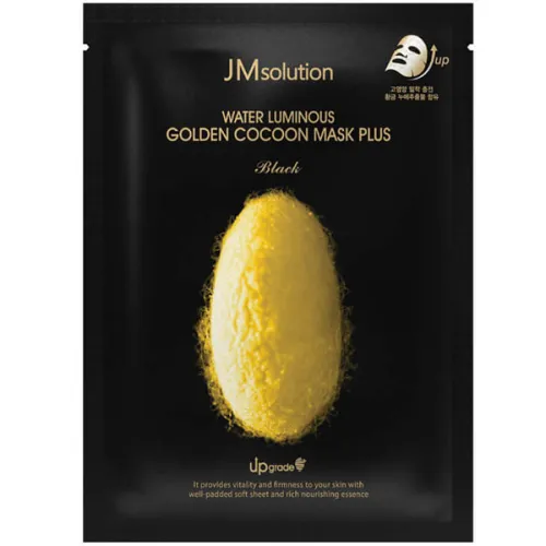Тканевая маска для лица JMsolution Water Luminous Golden Cocoon Mask Plus с протеинами кокона золотого шелкопряда, 45 г.