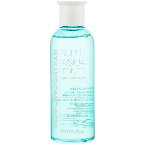 Супер-зволожуючий тонер для обличчя FarmStay Hyaluronic Acid Super Aqua Toner з гіалуроновою кислотою, 200 мл.