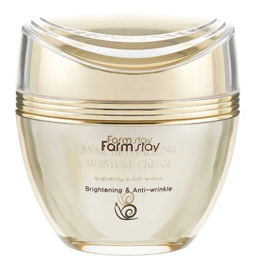Восстанавливающий крем для лица FarmStay Snail Revitalizing Moisture Cream с муцином улитки, 50 мл.
