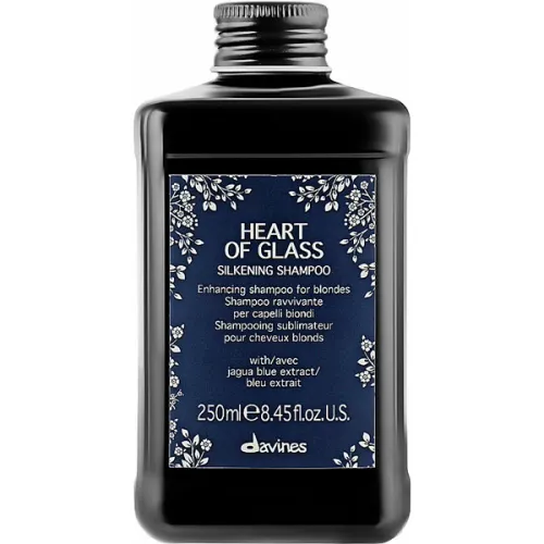Шампунь для підтримки кольору відтінків блонд Davines Heart Of Glass Silkening Shampoo, 250 мл.