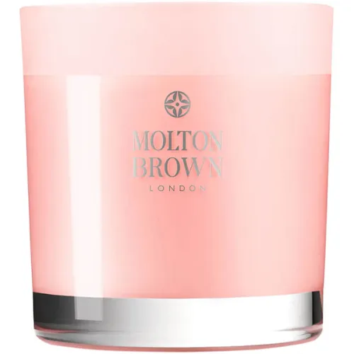 Ароматична свічка «ревінь та троянда» Molton Brown Rhubarb & Rose Three Wick Candle, 480 г.
