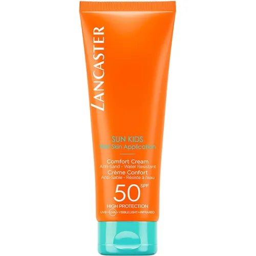 Солнце­защитный крем для детей Lancaster Sun for Kids Comfort Cream Wet Skin Application SPF50, 125 мл.