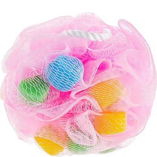 Мочалка для душа «розовая» Tony Moly Creamy Shower Ball