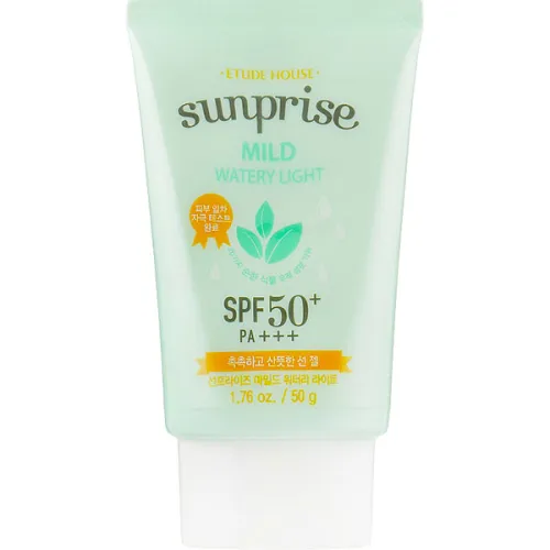 Сонцезахисний крем для обличчя Etude House Sunprise Mild Watery Light SPF50+ PA+++, 50 г.