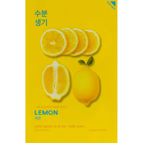 Тканинна маска для обличчя Holika Holika Pure Essence Mask Sheet Lemon з екстрактом лимона, 20 мл.