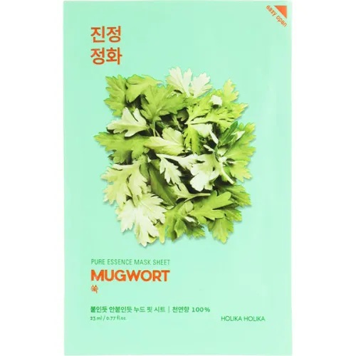 Тканинна маска для обличчя Holika Holika Pure Essence Mask Sheet Mugwort з екстрактом полину, 23 мл.