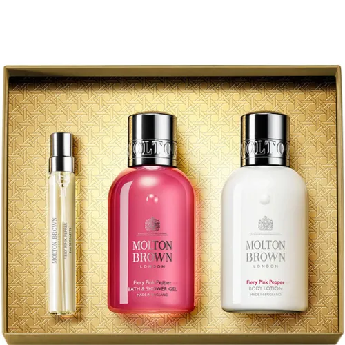 Подарочный набор для тела «огненно-розовый перец» Molton Brown Fiery Pink Pepper Fragrance Gift Set