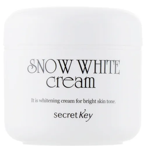 Осветляющий крем для лица Secret Key Snow White Cream с молочными экстрактами, 50 г.