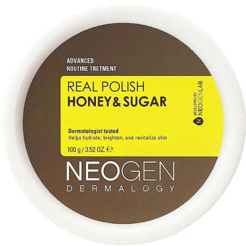 Маска-скраб для лица Neogen Dermalogy Real Polish Honey & Sugar с черным сахаром и медом, 100 г.