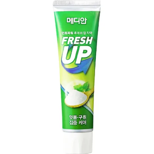Отбеливающая зубная паста Median Mint Power Fresh Up Baking Soda Toothpaste, 120 г.