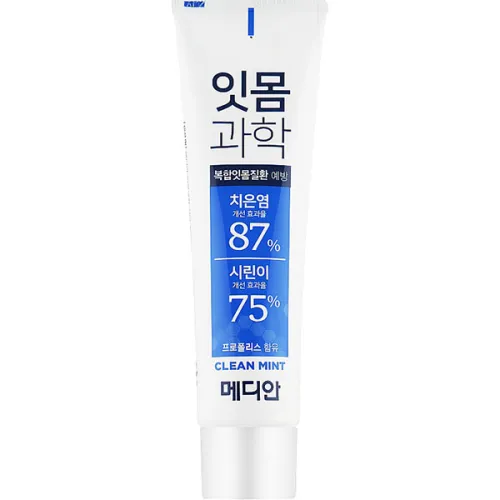 Зубная паста Median Gum Science Toothpaste Clean Mint с экстрактом мяты и прополиса, 120 г.