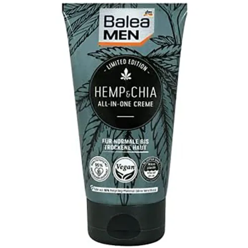 Чоловічий крем для обличчя «конопля та чіа» Balea Men Hemp & Chia All-In-One Creme, 150 мл.