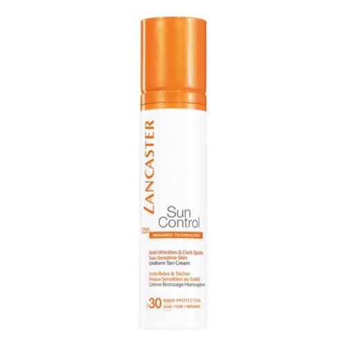 Солнцезащитный крем для лица Lancaster Sun Control Sun Sensitive Skin Uniform Tan Cream SPF30, 50 мл.