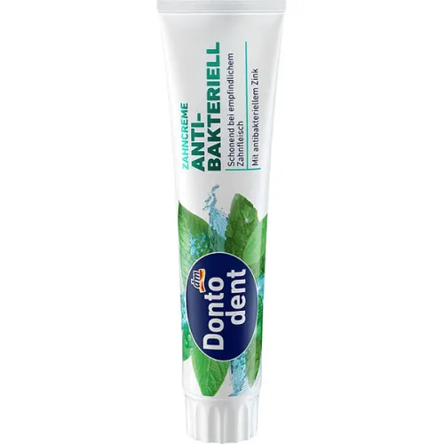 Зубная паста Dontodent Antibacterial Toothpaste с антибактериальным эффектом, 125 мл.