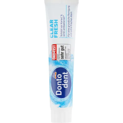 Зубная паста «освежающая мята» Dontodent Clear Fresh Toothpaste, 125 мл.