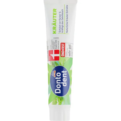 Зубная паста Dontodent Herbs Toothpaste с экстрактом трав, 125 мл.