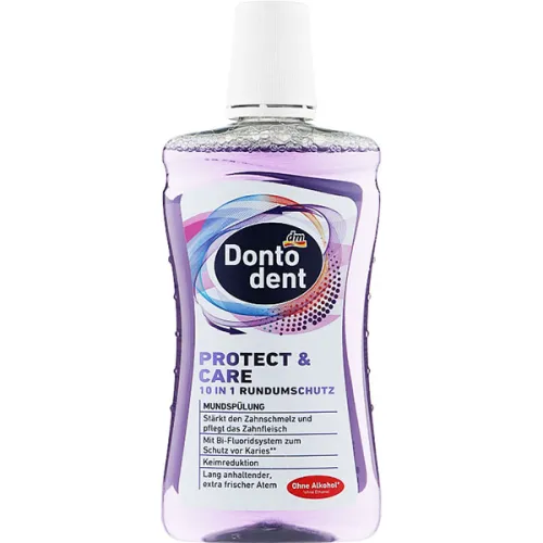 Ополаскиватель для полости рта 10в1 Dontodent Protect & Care 10in1 Protection Mouthwash, 500 мл.