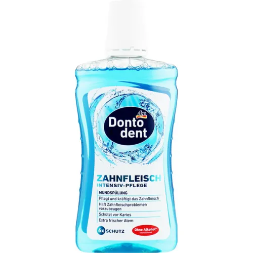 Ополаскиватель для интенсивного ухода за деснами Dontodent Intensive Care Gum Mouthwash, 500 мл.