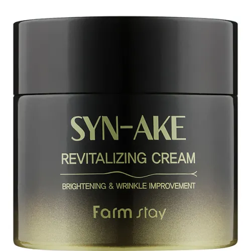 Відновлюючий крем для обличчя FarmStay Syn-Ake Revitalizing Cream зі зміїним пептидом, 80 г.