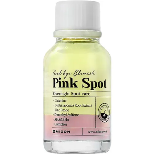 Mizon Pink Spot Good Bye Blemish Overnight Spot Care ​- Ночная сыворотка для лица от прыщей, 19 мл.