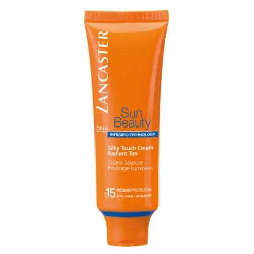 Легкий солнцезащитный крем для лица Lancaster Sun Beauty Silky Touch Cream Radiant Tan SPF15, 50 мл.