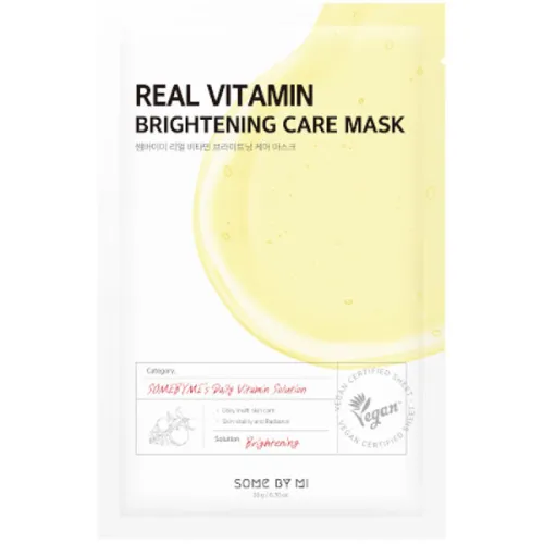 Тканинна маска для обличчя Some By Mi Real Vitamin Brightening Care Mask з вітамінами, 20 мл.