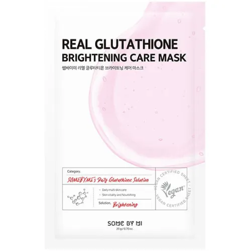 Тканинна маска для обличчя Some By Mi Real Glutathione Brightening Care Mask з екстрактом глутатіону, 20 мл.