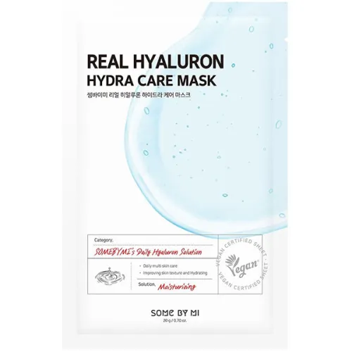 Тканинна маска для обличчя Some By Mi Real Hyaluron Hydra Care Mask з гіалуроновою кислотою, 20 мл.
