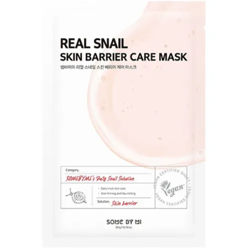 Тканинна маска для обличчя Some By Mi Real Snail Skin Barrier Care Mask з екстрактом муцину равлика, 20 мл.
