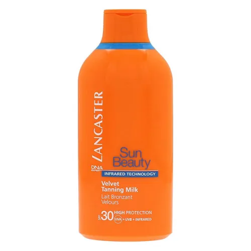 Нежное солнцезащитное молочко для тела Lancaster Sun Beauty Velvet Tanning Milk SPF30, 400 мл.